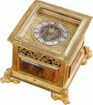 Gilt horizontal table clock, Augsburg, maker unknown, c. 1600.