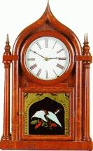 Reversed curve clock, by Brewster and Son, Conneticut, c. 1855