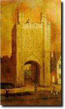 The Abbey Gate, English Provincial School, c. 1710.