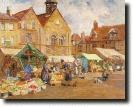 Butter Market and Moyse's Hall, by Rose Mead, 1927.