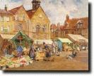 Butter Market and Moyse's Hall, by Rose Mead, 1927.
