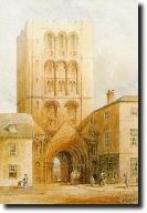 The Norman Tower, watercolour, by Samuel Read, c. 1850