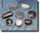 Silver and tortoiseshell snuff and patch boxes, 18th to 19th century.
