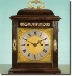Ebonised bracket clock by Thomas Tompion of London, c. 1700.
